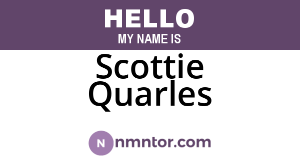 Scottie Quarles