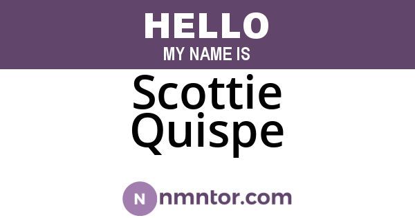 Scottie Quispe