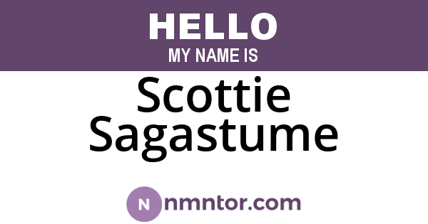 Scottie Sagastume