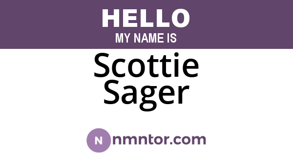 Scottie Sager