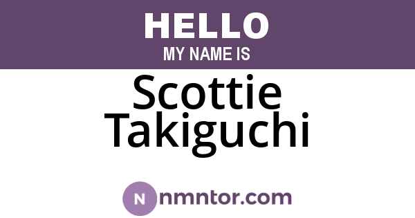 Scottie Takiguchi