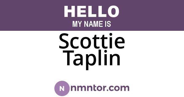 Scottie Taplin