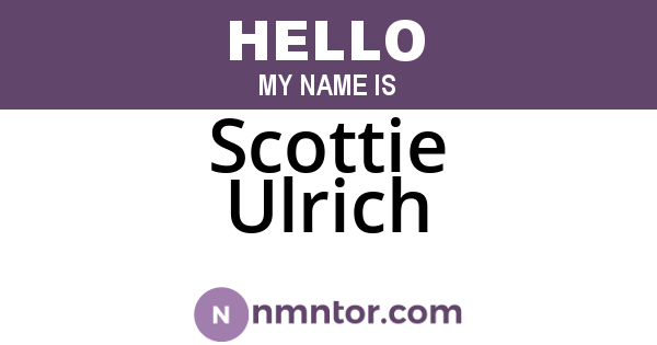 Scottie Ulrich