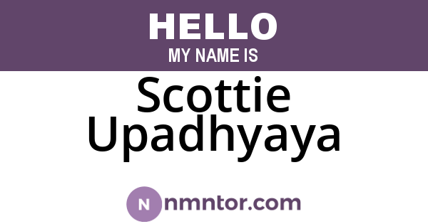 Scottie Upadhyaya