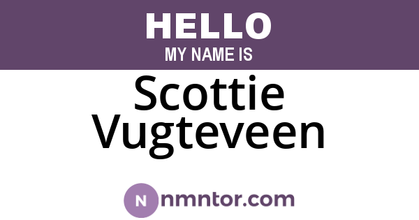 Scottie Vugteveen