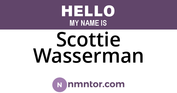 Scottie Wasserman