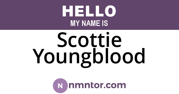 Scottie Youngblood
