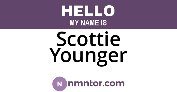 Scottie Younger