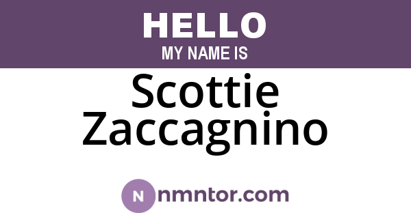 Scottie Zaccagnino