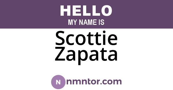 Scottie Zapata