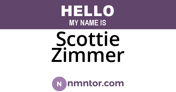 Scottie Zimmer