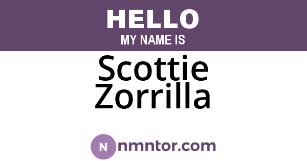 Scottie Zorrilla