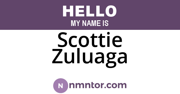 Scottie Zuluaga