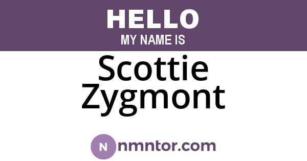 Scottie Zygmont