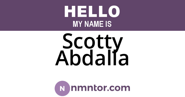 Scotty Abdalla