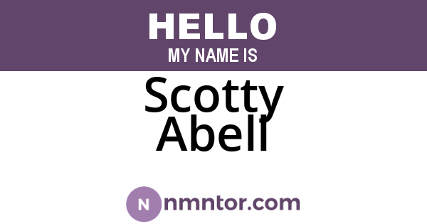 Scotty Abell