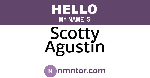 Scotty Agustin