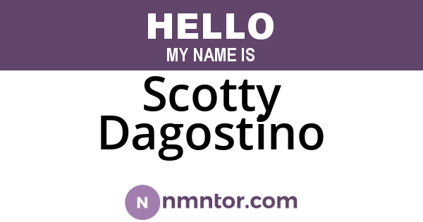 Scotty Dagostino