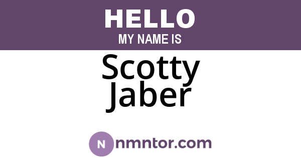 Scotty Jaber