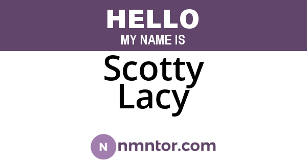 Scotty Lacy
