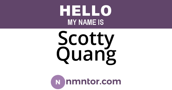 Scotty Quang