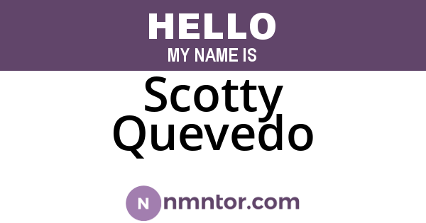 Scotty Quevedo