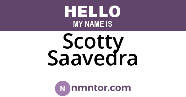 Scotty Saavedra