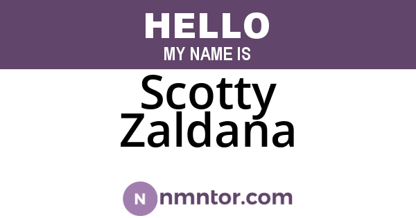 Scotty Zaldana