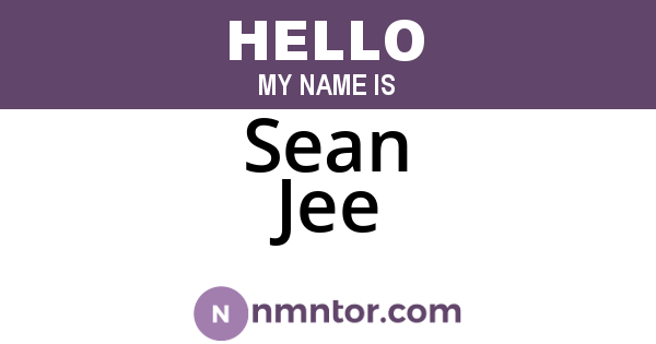 Sean Jee