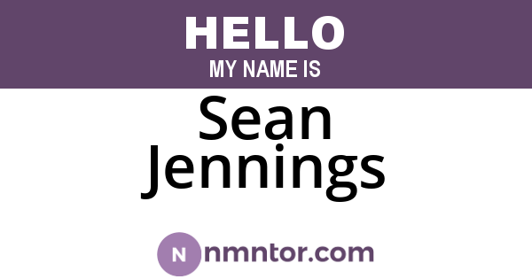 Sean Jennings