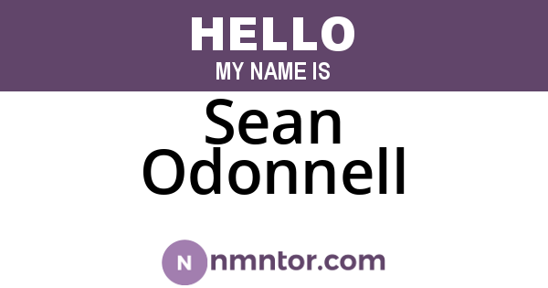 Sean Odonnell