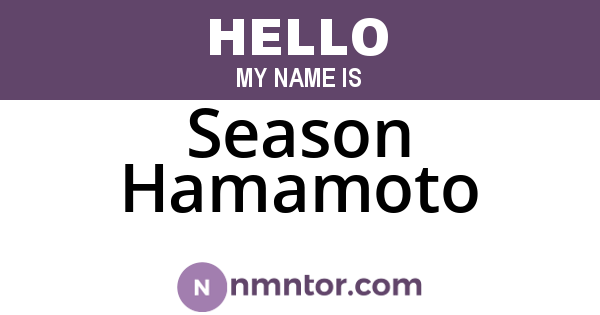 Season Hamamoto