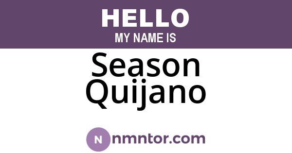 Season Quijano
