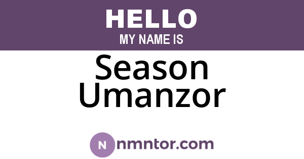 Season Umanzor