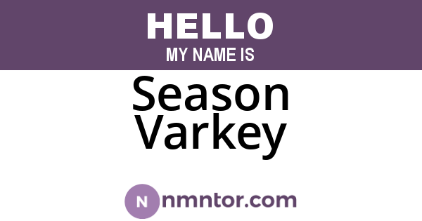 Season Varkey