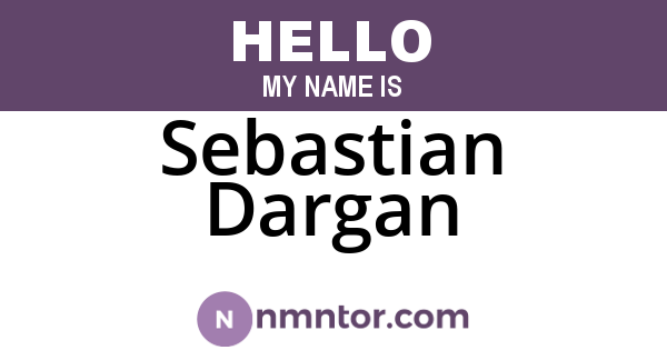 Sebastian Dargan