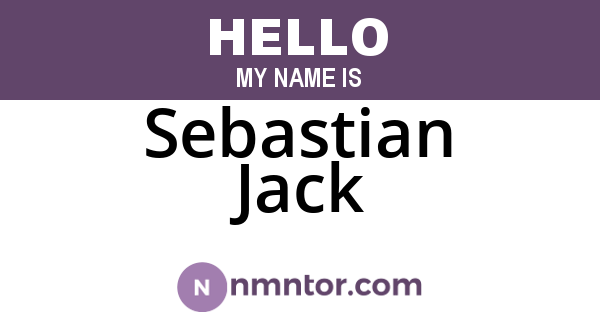 Sebastian Jack
