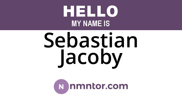 Sebastian Jacoby