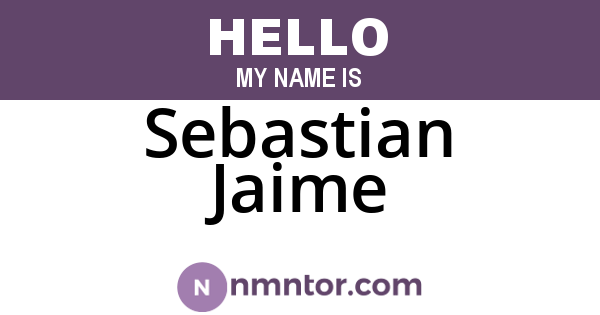 Sebastian Jaime
