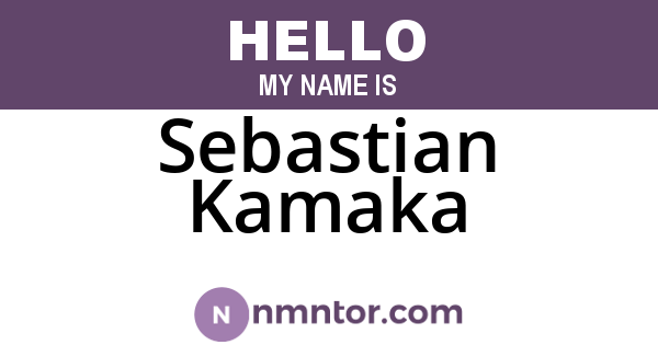Sebastian Kamaka