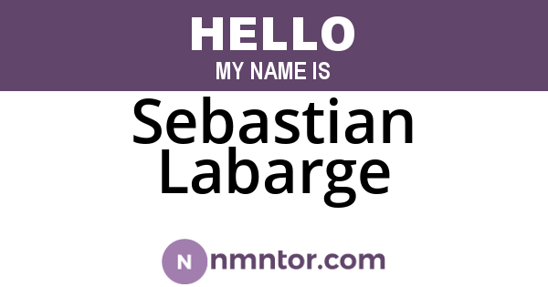 Sebastian Labarge