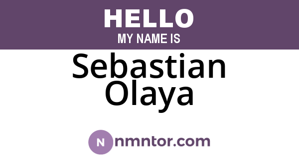 Sebastian Olaya
