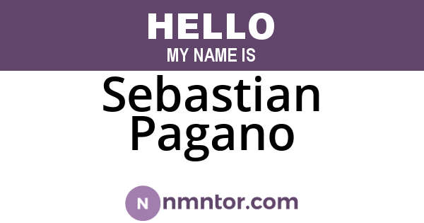 Sebastian Pagano