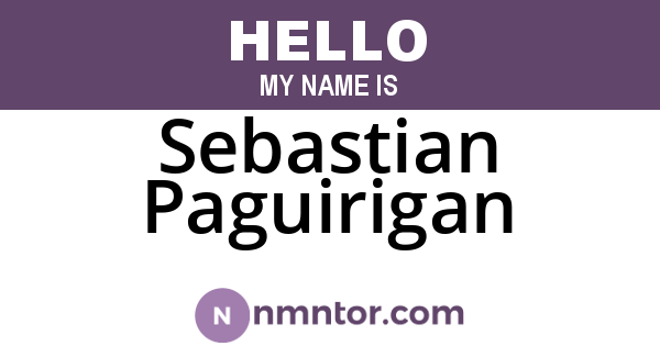 Sebastian Paguirigan