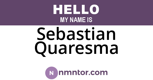 Sebastian Quaresma