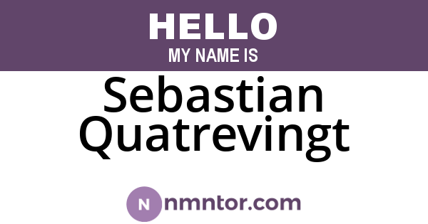 Sebastian Quatrevingt