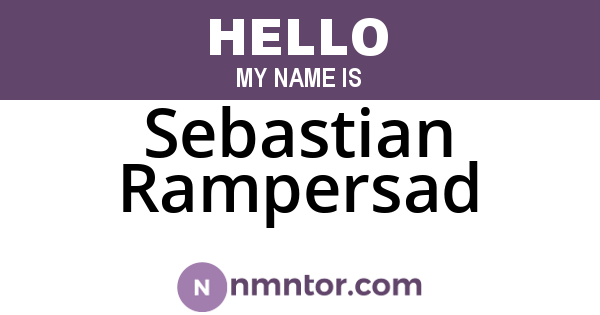 Sebastian Rampersad