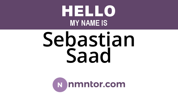Sebastian Saad