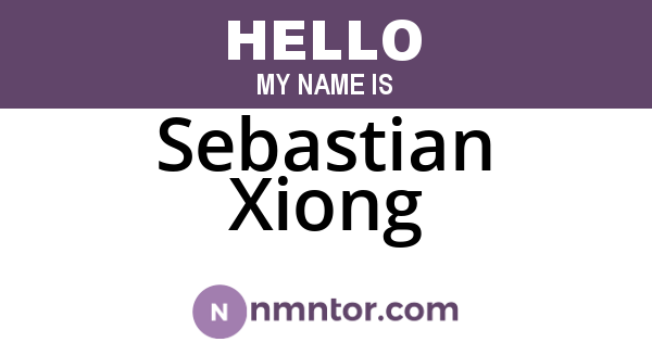 Sebastian Xiong