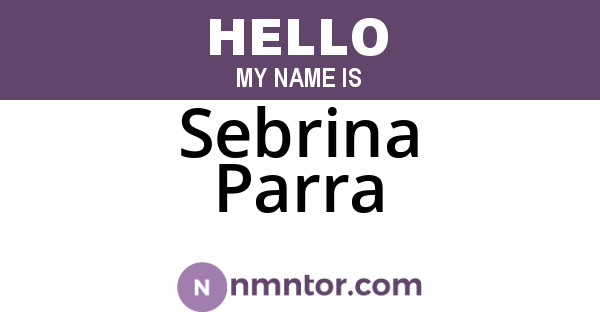 Sebrina Parra